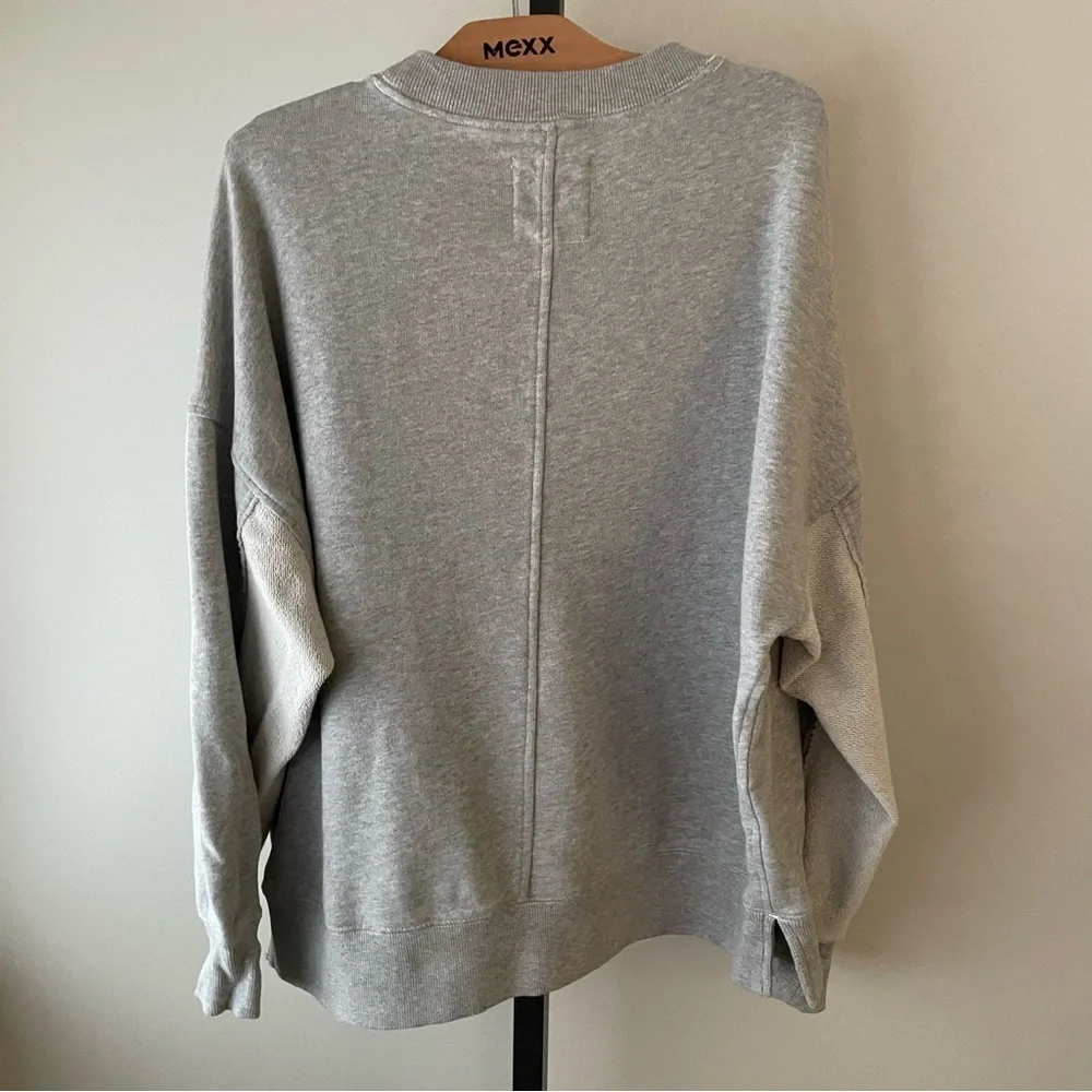 Aerie Dance Academy Big Chill Crew Sweatshirt Pullover Oversized Grey Size Small - Picture 3 of 9